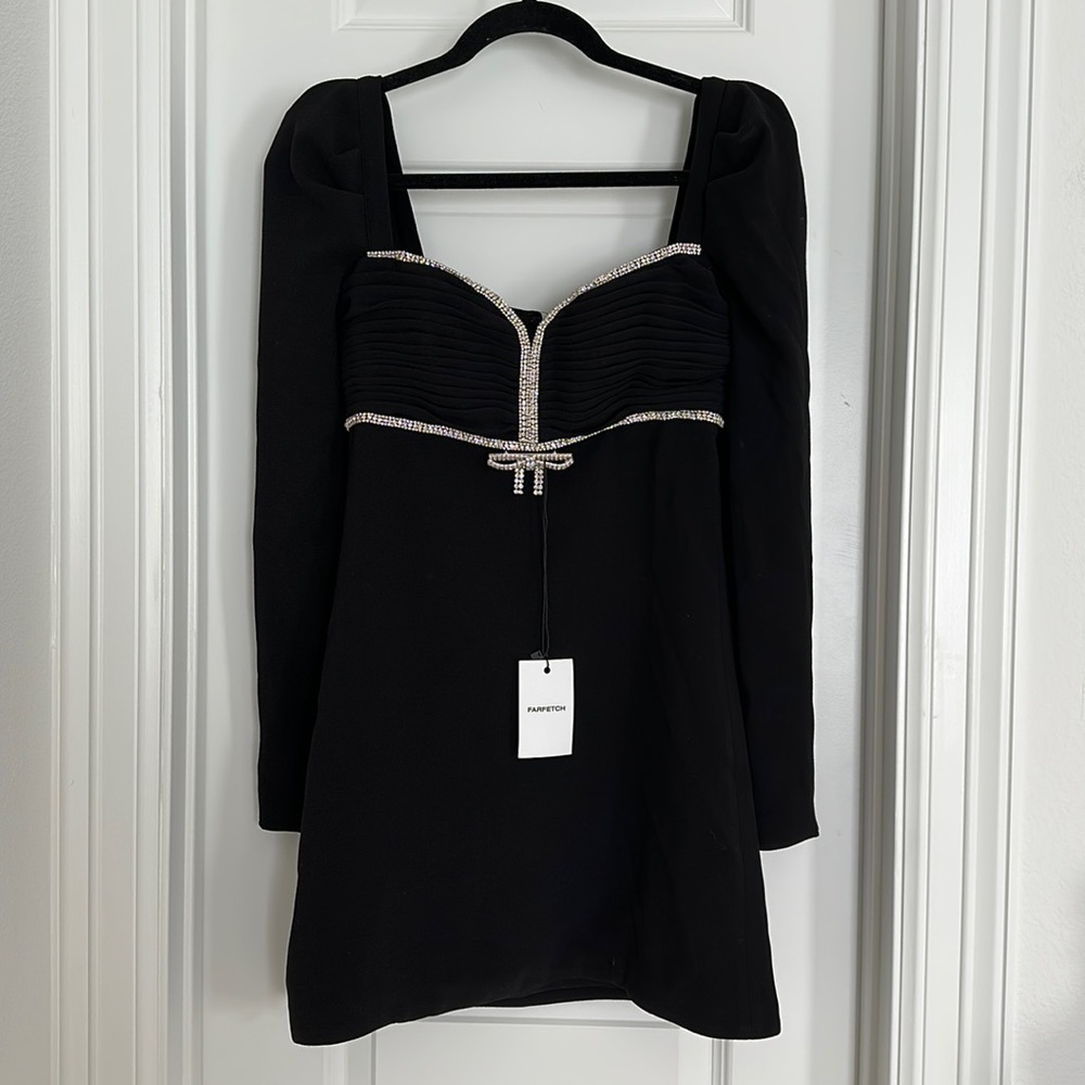 Self-Portrait NWT crystal crepe mini dress